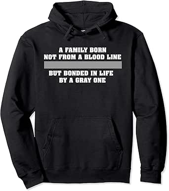 thin gray line hoodie