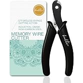 Beaditive Memory Wire Cutter | Jewelry Making, Beading, Crafting | High-Carbon Steel | 5-Inch (Black)