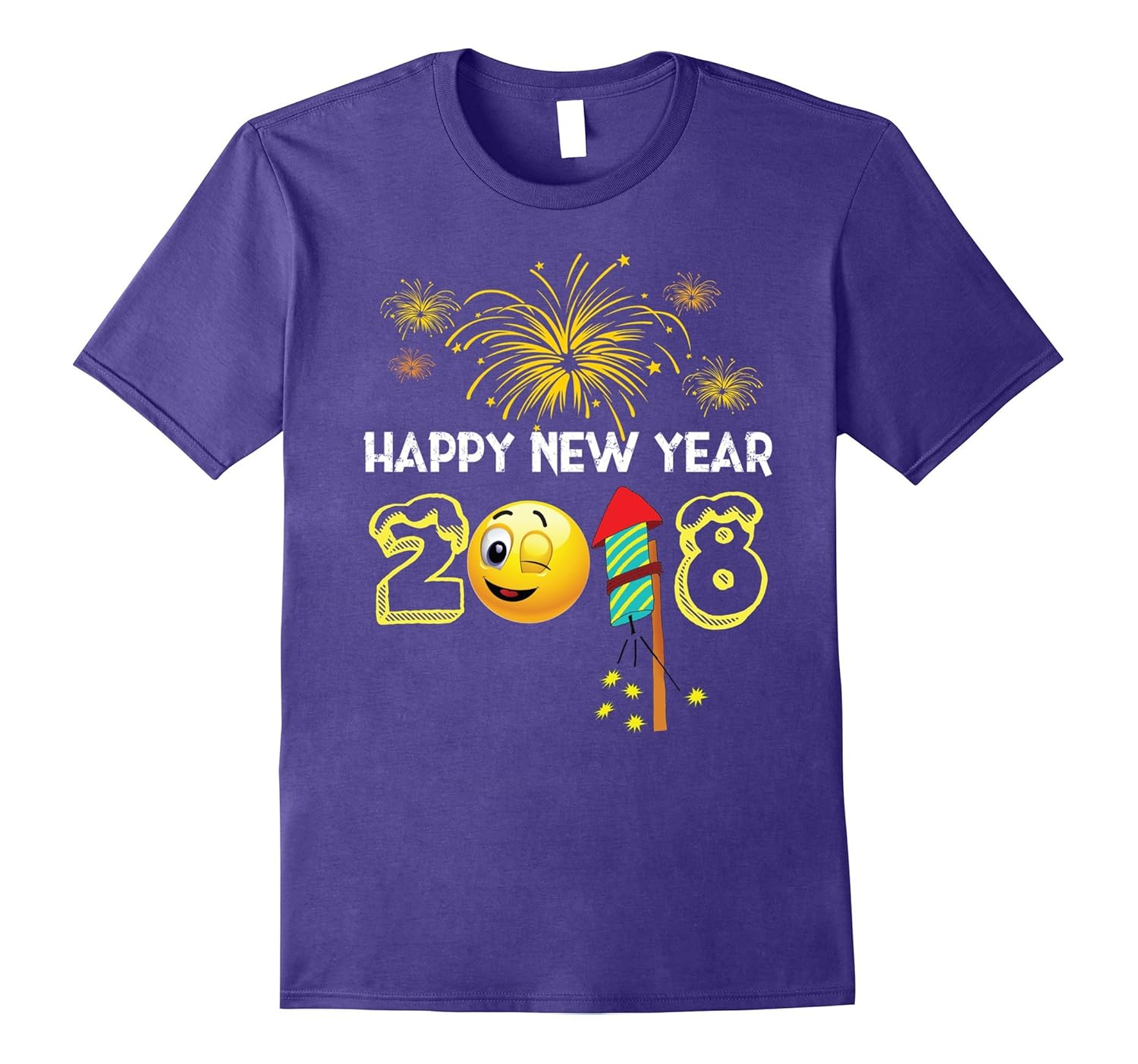 Happy New Year 2018 T-Shirt For Women, Men and Kids-ANZ