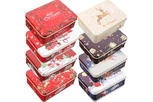 MAGICLULU 8 Pcs Candy Jar Gifts present Cards Storage Boxes Rectangular present Boxes Biscuit Box Mousse Candy Box