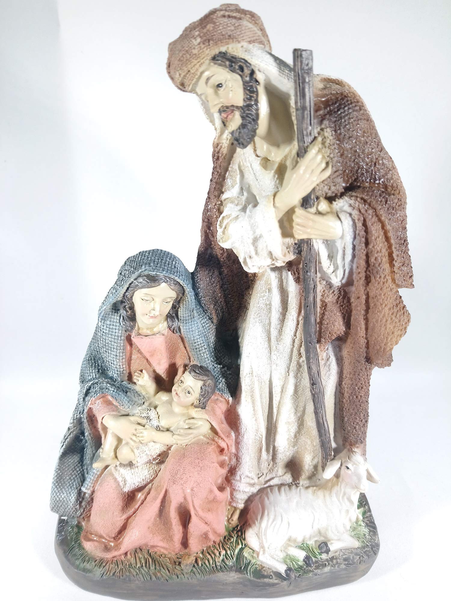 The Healing Corner Christmas Traditional Nativity Set Xmas Decoration Holy Family Xmas Nativity Scene 3 Figures Special Xmas Gift Christmas Ornament Multicolour