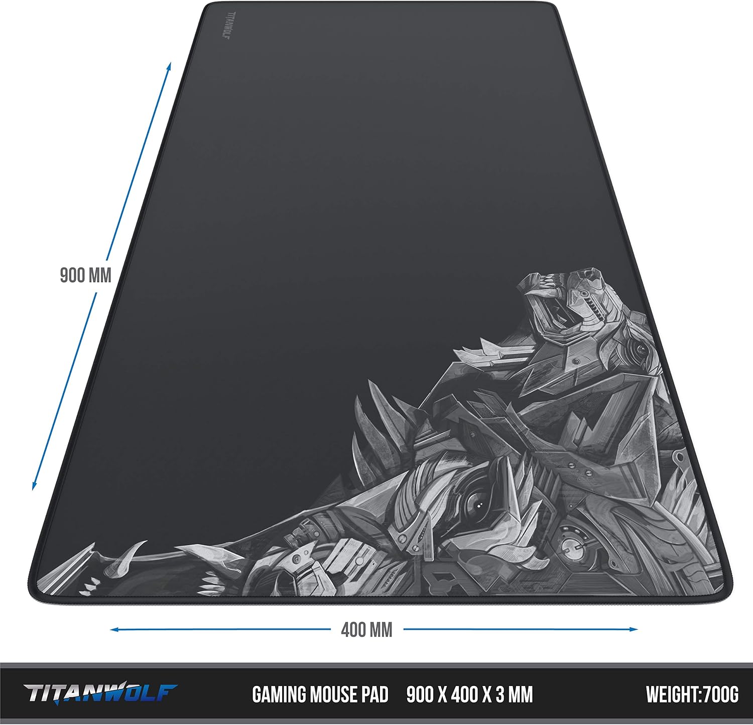 TITANWOLF, XXL Speed Gaming Mouse Pad, Mouse Mat Extra Large 900 x 400 x 4mm - Image 3