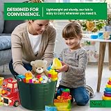 Neat 42L Flexi Tubs 5 Packs Green With Handles Large Garden Buckets view 5