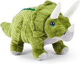 Zappi Co Triceratops Plush Toy 13in Safari Animals Collection Cute Recycled Fill