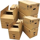 Pluto Packaging 20 Strong Cardboard Boxes 47x31.5x25cm 44L Flat Pack view 5