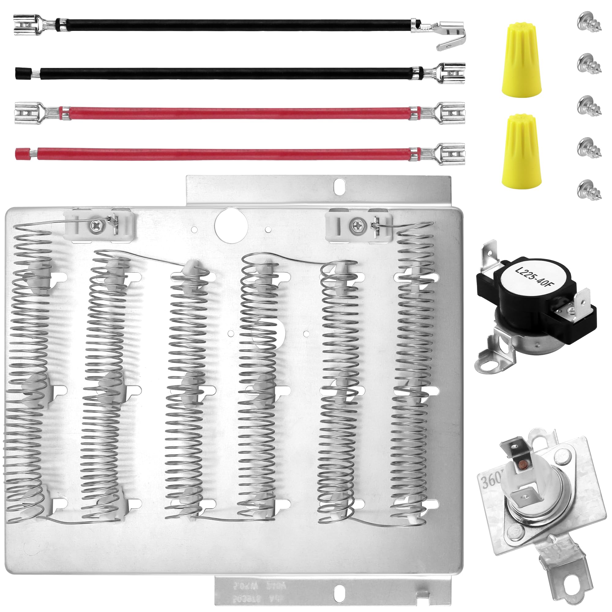 Photo 1 of 503978 61927 964p3 Dryer Heating Element Kit Compatible for speed. queen/aman.a/mayt.ag/cros.ley Dryer ADE3SRGS173TW01 ADE3LRGS171TW01 Parts,Replaces 964p3,56179,503404 by MIFLUS