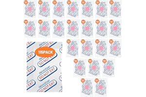 Smiandi 115 Packs 700cc Food Grade Oxygen Absorbers (5 Packs in Individual Vacuum Bag, 23x Packs of 5), Oxygen Absorbers for 
