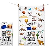 Home Sweet Home Nevada Kitchen Towel - Housewarming and Homecoming Gifts - Nevada State Favorite Symbol Dish Towels Gifts for Women Friends for Birthdays Mother's Day and Holidays