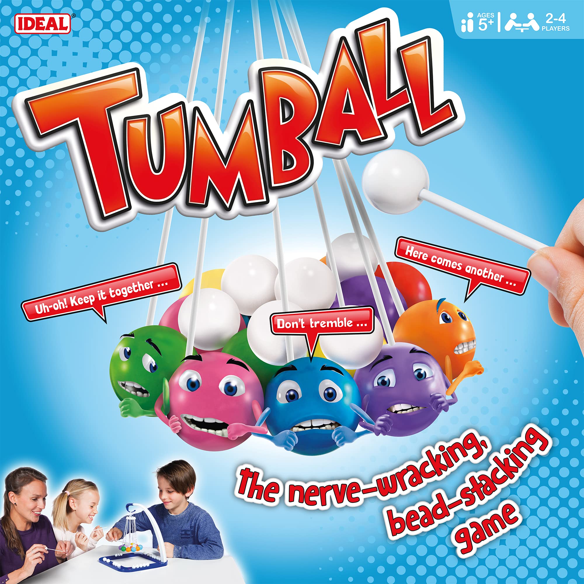 Ideal | Tumball: The nerve-wracking, bead-stacking game!| Family Games | For 2-4 Players | Ages 5+