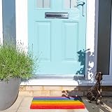 Nicola Spring Coir Door Mats Rainbow 90 x 60cm Pack of 2 Non-Slip view 5