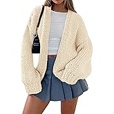 PRETTYGARDEN Cardigan Sweaters for Women Trendy Fall Fashion 2026 Long Sleeve Chunky Knit Cardigans Winter Clothing Outfits