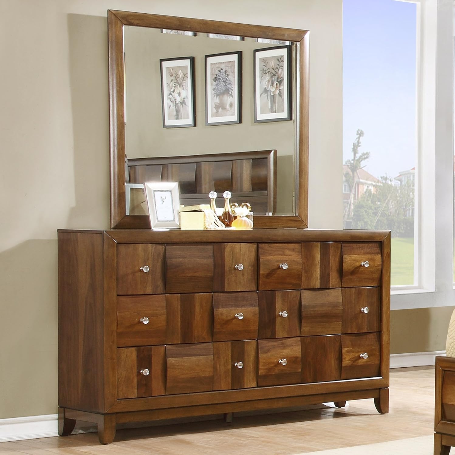 Amazon Roundhill Furniture Calais Solid Wood Construction