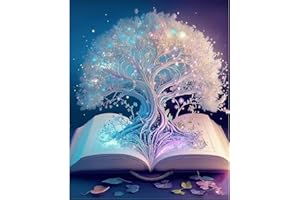 Tree of Life Cross Stitch Kit Adult,Book Embroidery Kits for Beginners Adults,11 CT Patterns Dimensions Punch Needle Kit Arts