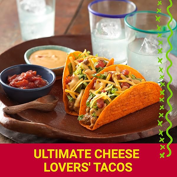 OLD EL PASO BOLD TACO DINNER KIT WITH NACHO CHEESE FLAVORED STAND ‘N STUFF TACO SHELLS, TACO SAUCE, AND SEASONING MIX, 10 CT, 9.5 OZ