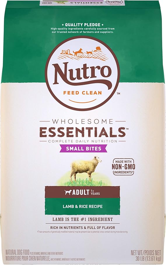 nutro wholesome essentials small bites adult lamb & rice dry dog food