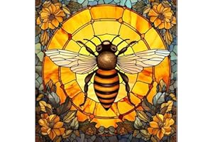 GemZono Diamond Painting Kits for Adults Diamond Painting DIY 5D Honeybee Art Diamond Art Paint with Round Diamond Dots Full Drill Gem Art Painting Kit for Home Wall Decor Gifts12x12inch
