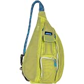 KAVU Beach Rope Bag Mesh Crossbody Sling Backpack - Key Lime