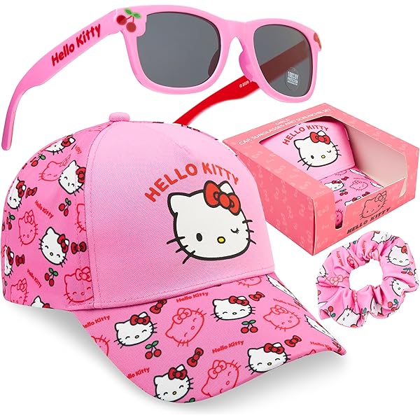 Amazon.com: Hello Kitty Hat Bundle - Baseball Cap with Bow and
