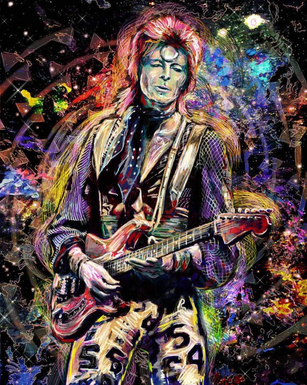 yingPT Jigsaw Puzzle 1000 Pieces of Wood-Classic Adult Children's Toy Game - Abstract Rock Star - DIY Art Cartoon Anime Leisure Landscape Fun Education-75 * 50cm