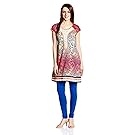 Nikhaar Creation Women's Straight Kurta (NC - LTU - 1403_Multicoloured_Large)