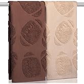 SmoothNovelty 2 Pcs Football Hand Towels for Bathroom Cotton Absorbent Football Jacquard Weave Bath Towel Rugby Decorative Washcloths for Hand Drying Cleaning Cooking, 14 x 29 Inch