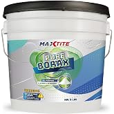 MAXTITE Pure Borax (8lbs) - Multipurpose Cleaning, Brightening and Freshening Powder for Surfaces, Laundry, Grime and More - Resealable Container - Made in USA
