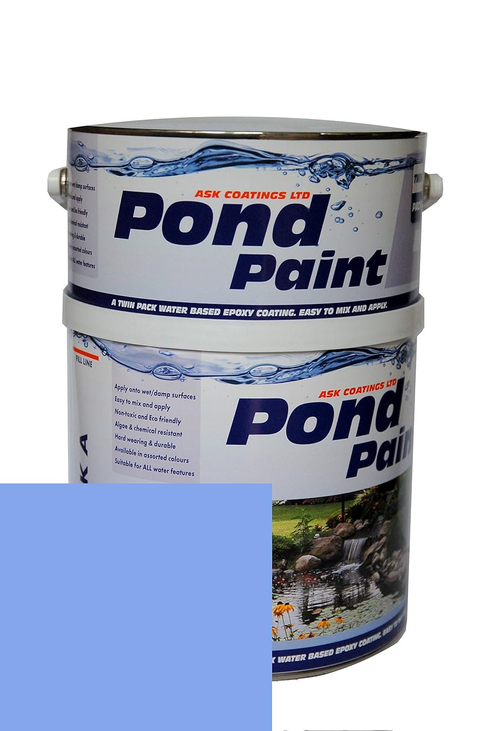 Water Based Epoxy Resin Pond Paint 2.5L (Blue) Amazon.co.uk DIY & Tools