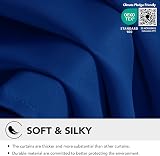 Deconovo Thermal Insulated Blackout Curtains Eyelet 2 Panels Royal Blue 42 x 54 view 6