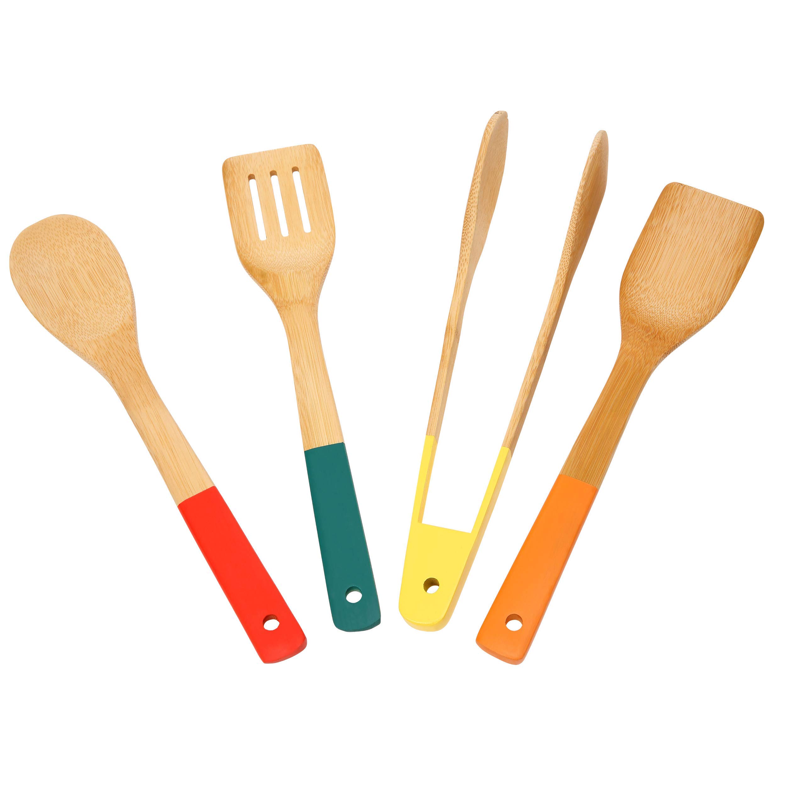 School of Wok - Wok Accessories, Kitchen Utensil Set (Bamboo Tools - Set of 4)