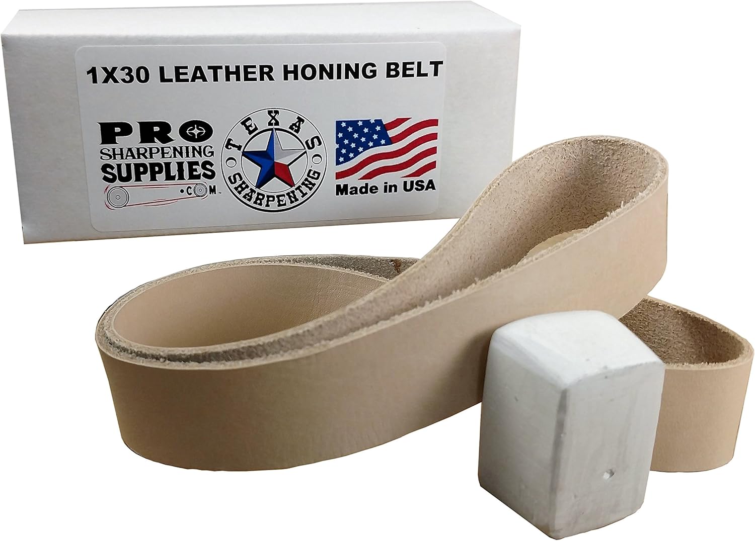 1"x30" Leather Honing Strop Belt Buffing Compound Included Pro