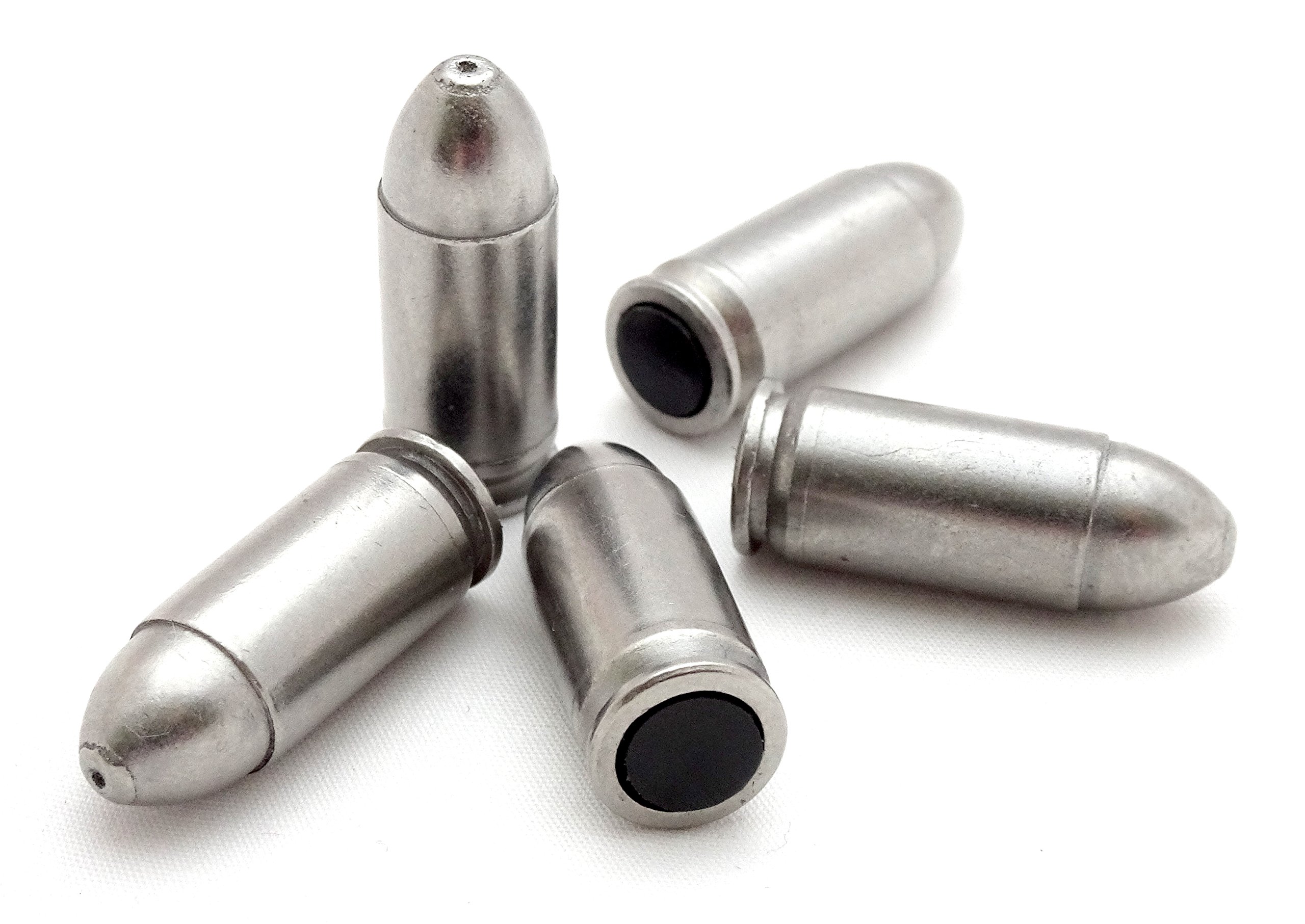 Steelworx Stainless Steel Snap Caps Dummy Rounds (9mm x5)
