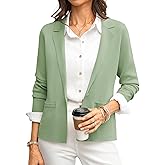 GRACE KARIN Women Sweater Blazer Business Casual 2026 Knit Suit Jackets Long Sleeve Lightweight Cardigan Work Office