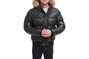 Tommy Hilfiger Men's Arctic Cloth Quilted Snorkel Bomber Jacket (Standard and Big & Tall)