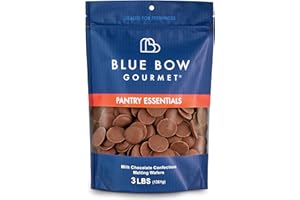 BLUE BOW GOURMET Milk Chocolate Melting Wafers – 3 lbs of Premium Candy Coating Chocolate – Smooth, Creamy & Easy to Melt for Baking, Dipping, Molding & Candy Making