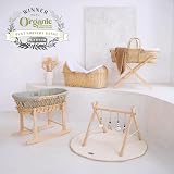 Clair de Lune Organic Palm Moses Basket Natural Cream 75x28 cm view 8