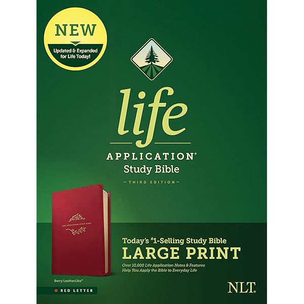 NLT Life Application Study Bible, Third Edition, Large Print