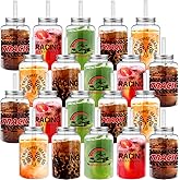 Yetene 20 Pcs Race Car Cups with Straw and Lid 16 oz Race Car Party Favors Plaid Flag Checkered Drinking Cups Racing Party Checkered Tumbler for Birthday Racing Sporting Event Supplies