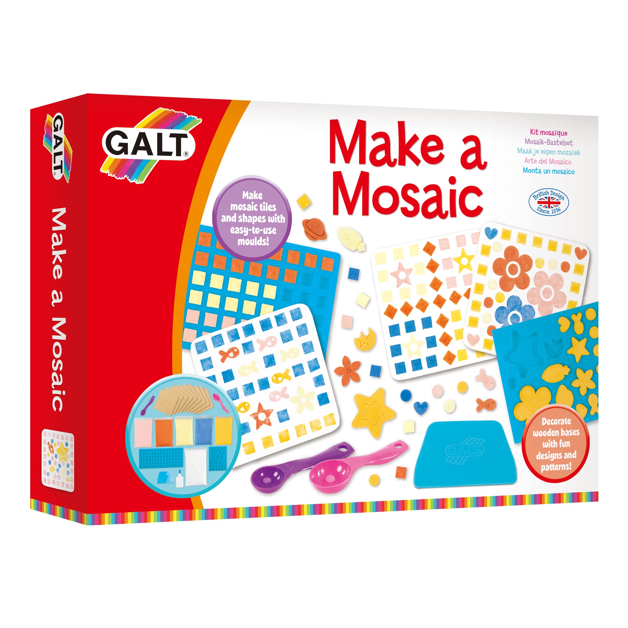 Galt, Make a Mosaic, Mosaic Kits For Children, Ages 5 Years Plus