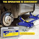 2 Tonne Low Profile Floor Jack Hydraulic Trolley Lift with Case 5.3-12.6in view 6