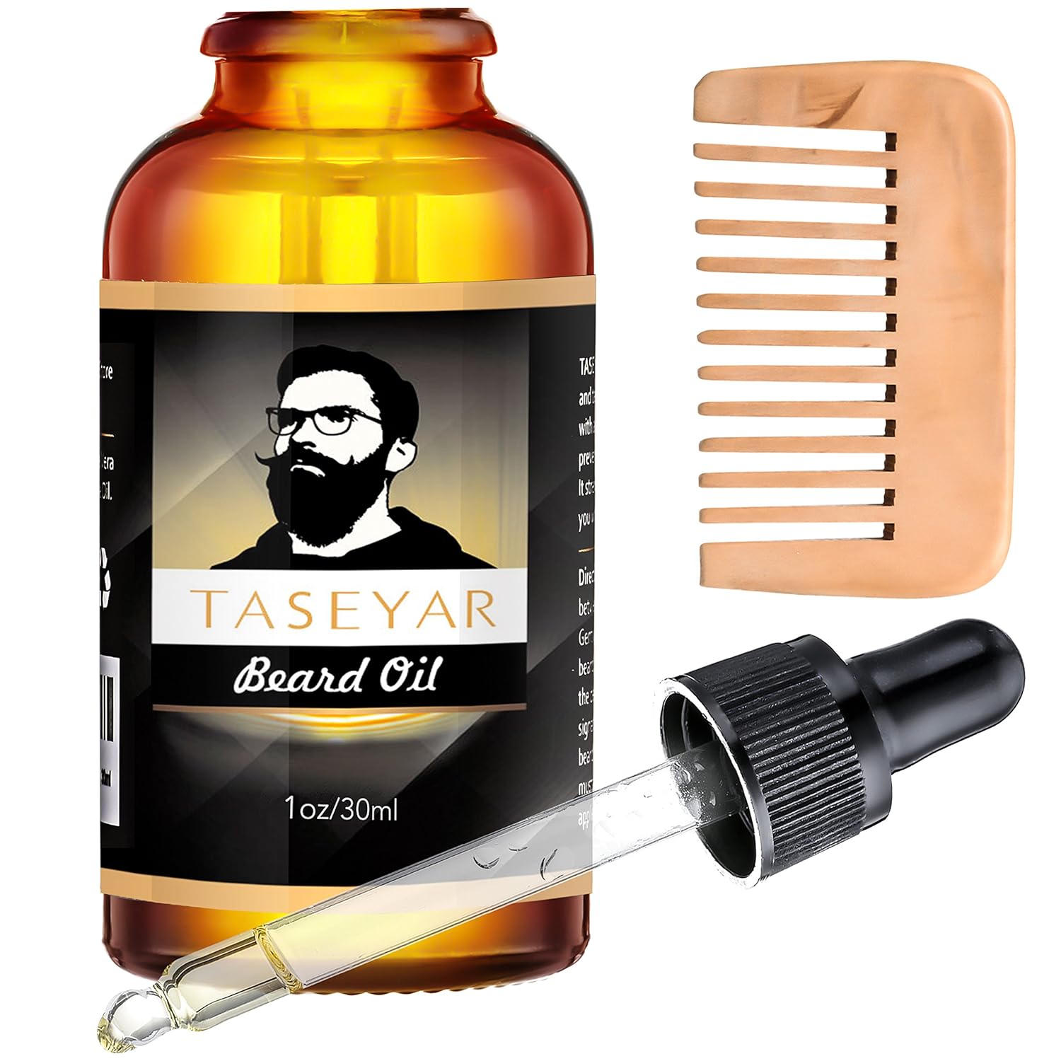 Amazon Com 30ml Beard Oil With Comb Taseyar Natural Moustache