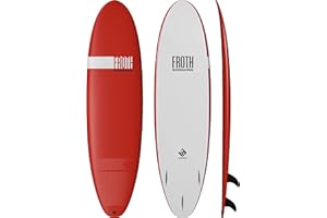 Boardworks Froth – Soft Top Surfboard – Wakesurf Board – 3 Colors - 5 Sizes from 5’ to 9’