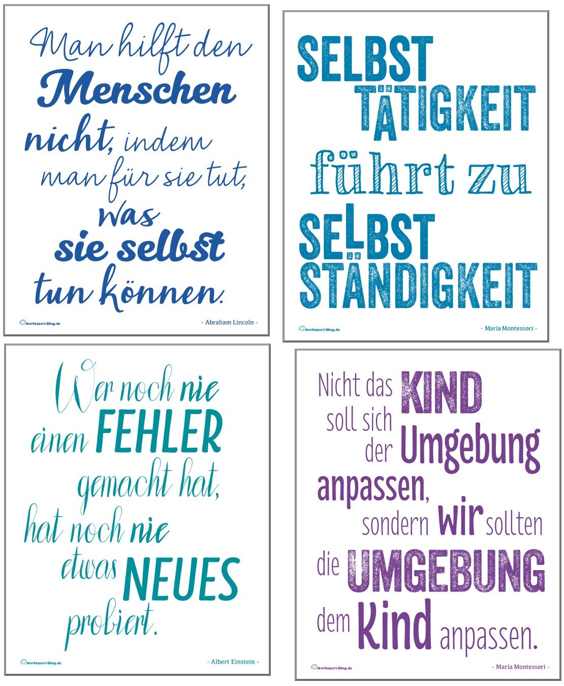 Maria Montessori Spruche