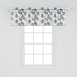 Ambesonne Autumn Leaves Window Valance Pack of