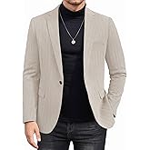 COOFANDY Men's Tweed Herringbone Blazer One Button Casual Sports Coats Slim Fit Suit Jackets Formal Dress Blazers
