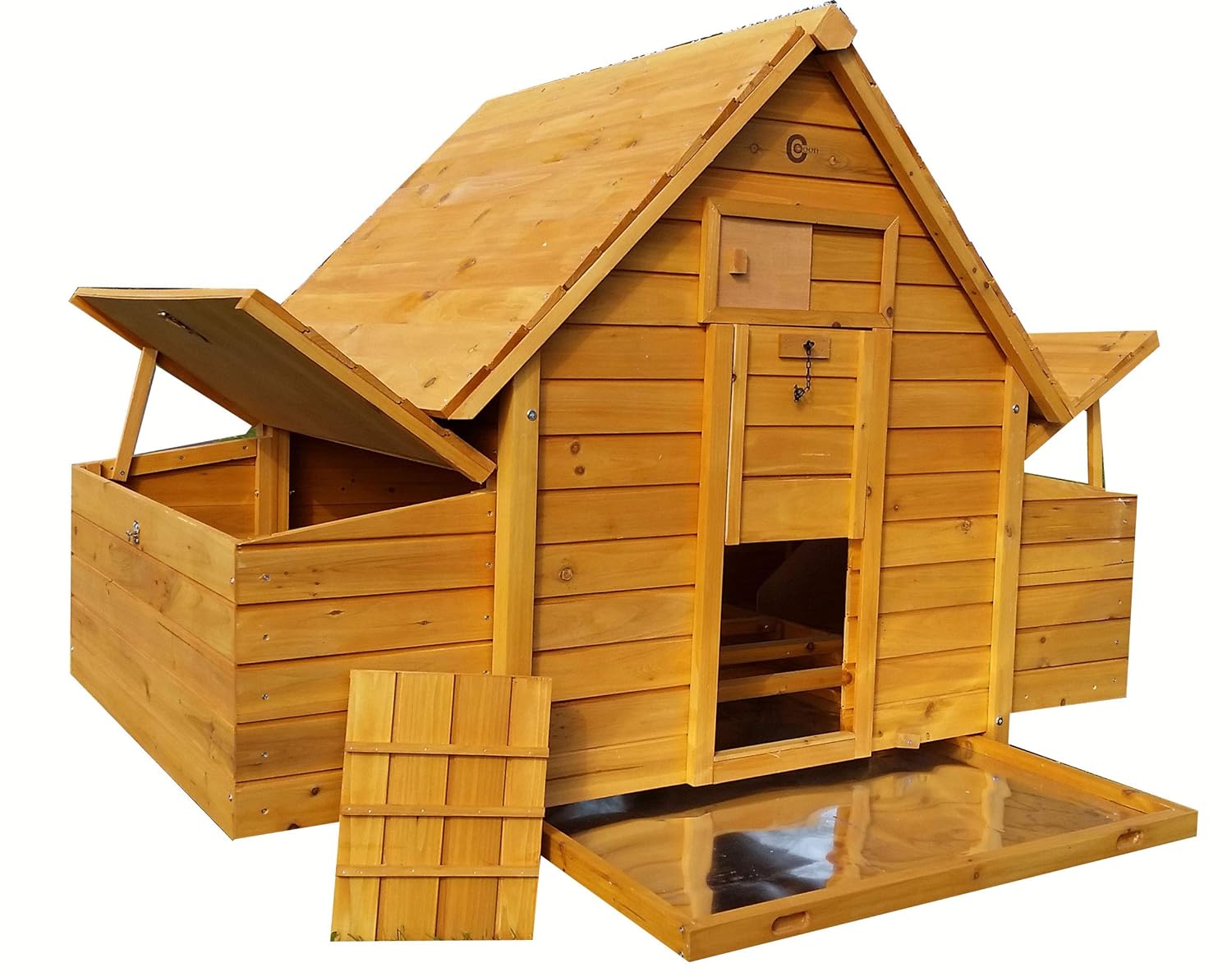 Chicken Coop 6 X 8 House Run Roost Animal Nesting Box Cage Poultry Assembled