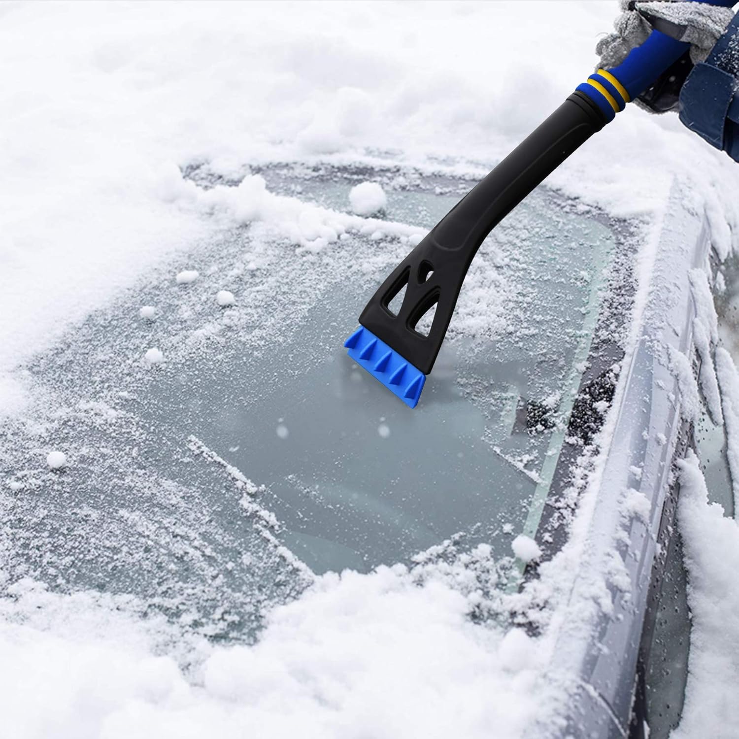 34.5’’ Extendable Car Snow Brush &amp; Ice Scrapper Car