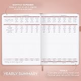 Clever Fox Income & Expense Tracker Large A4 Rose Gold Ledger view 4