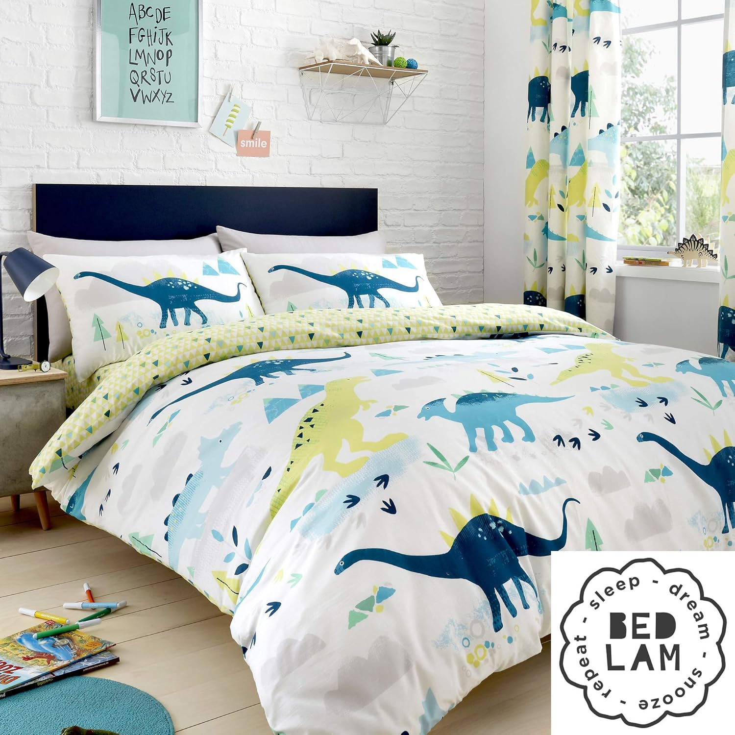 double dinosaur bedding