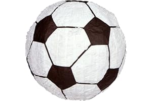 YA OTTA PIÑATA Ya Otta Pinata Soccer Ball Pinata, Birthday Party Activities, 2lb Filler Capacity, 17 1/4 x 17 1/4 x 17 1/4 Inches