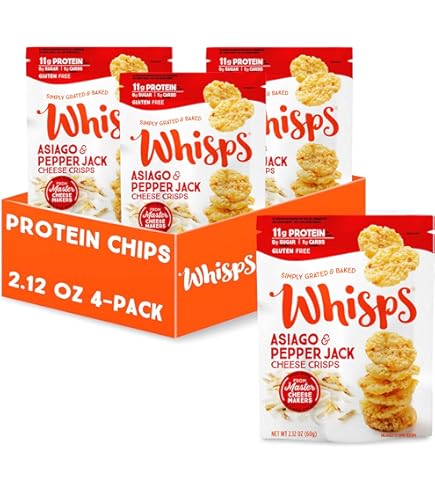 Amazon.com: Whisps Cheese Crisps Asiago & Pepper Jack | Protein